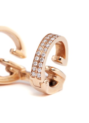 Detail View - Click To Enlarge - REPOSSI - 'Berbère' diamond 18k gold double-hoop ear cuff