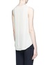 Back View - Click To Enlarge - THEORY - Bringam 'silk georgette sleeveless blouse