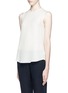 Front View - Click To Enlarge - THEORY - Bringam 'silk georgette sleeveless blouse
