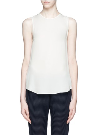 Main View - Click To Enlarge - THEORY - Bringam 'silk georgette sleeveless blouse