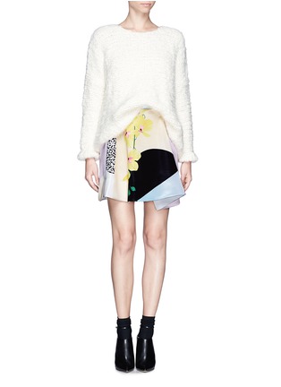 Figure View - Click To Enlarge - 3.1 PHILLIP LIM - Fold front print skirt