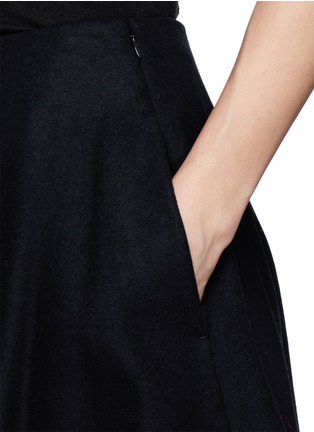 Detail View - Click To Enlarge - THEORY - 'Merlock' wool-cashmere skirt 