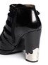 Detail View - Click To Enlarge - TOGA ARCHIVES - Velvet panel leather fringe buckle booties