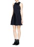 Figure View - Click To Enlarge - 3.1 PHILLIP LIM - Asymmetric pleat embroidery dress 
