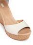 Detail View - Click To Enlarge - UGG - 'Jacinda' serape beaded leather cork wedge sandals