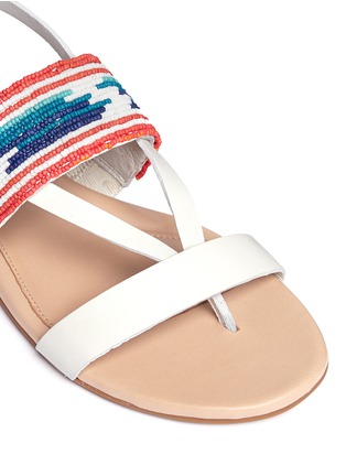 Detail View - Click To Enlarge - UGG - 'Verona' serape beaded leather slingback sandals