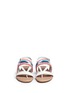 Front View - Click To Enlarge - UGG - 'Verona' serape beaded leather slingback sandals