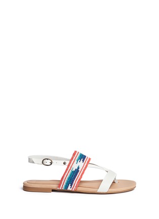 Main View - Click To Enlarge - UGG - 'Verona' serape beaded leather slingback sandals