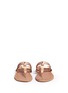 Front View - Click To Enlarge - UGG - 'Audra' metallic braided leather combo sandals