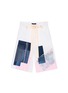 Main View - Click To Enlarge - NICOPANDA - Paint patchwork deconstructed shorts