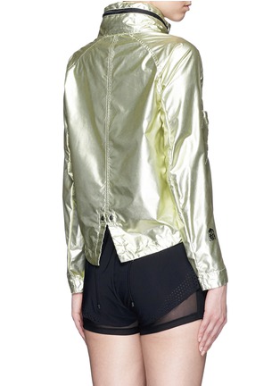 Back View - Click To Enlarge - HAUS GOLDEN GOOSE - 'K-Way Haus Catrine' concealable hood metallic windbreaker jacket