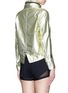 Back View - Click To Enlarge - HAUS GOLDEN GOOSE - 'K-Way Haus Catrine' concealable hood metallic windbreaker jacket