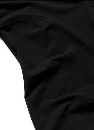 Detail View - Click To Enlarge - KIKI DE MONTPARNASSE - Backless long sleeve T-strap bodysuit