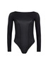Main View - Click To Enlarge - KIKI DE MONTPARNASSE - Backless long sleeve T-strap bodysuit