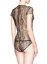 Back View - Click To Enlarge - KIKI DE MONTPARNASSE - 'Enchante' split front lace bodysuit