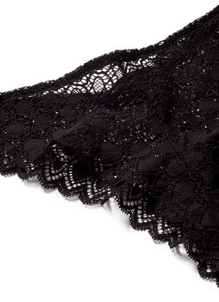 Detail View - Click To Enlarge - KIKI DE MONTPARNASSE - 'Miel' stretch lace briefs
