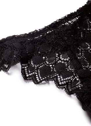 Detail View - Click To Enlarge - KIKI DE MONTPARNASSE - 'Miel' stretch lace string thong