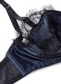 Detail View - Click To Enlarge - KIKI DE MONTPARNASSE - Lace inset silk balconette bra