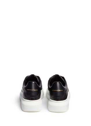 Back View - Click To Enlarge - ALEXANDER MCQUEEN - Chunky outsole leather sneakers