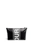 Back View - Click To Enlarge - ALEXANDER MCQUEEN - 'Honour' print canvas zip pouch