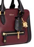 Detail View - Click To Enlarge - ALEXANDER MCQUEEN - 'Padlock' mini bicolour leather tote bag