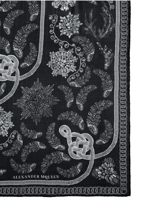 Detail View - Click To Enlarge - ALEXANDER MCQUEEN - Gem print silk chiffon scarf