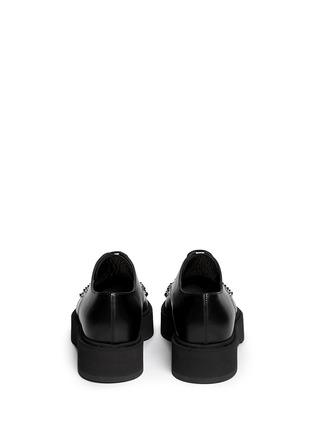 Back View - Click To Enlarge - ALEXANDER MCQUEEN - Stud vamp point toe creepers