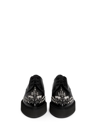 Figure View - Click To Enlarge - ALEXANDER MCQUEEN - Stud vamp point toe creepers