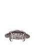 Detail View - Click To Enlarge - AISHWARYA - Diamond silver cutout full finger ring