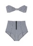 Main View - Click To Enlarge - LISA MARIE FERNANDEZ - 'Poppy' gingham check high waist bikini set
