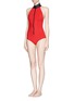 Figure View - Click To Enlarge - LISA MARIE FERNANDEZ - 'Maili' bonded one-piece swimsuit