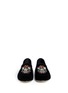Figure View - Click To Enlarge - 73426 - 'Dalila' rhinestone skull suede slip-ons