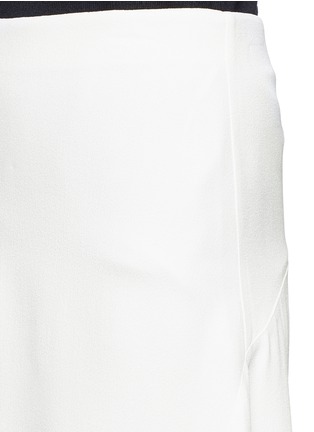 Detail View - Click To Enlarge - CHLOÉ - Dip hem crepe skirt