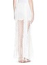 Back View - Click To Enlarge - CHLOÉ - Sheer geometric lace maxi skirt