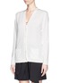 Front View - Click To Enlarge - CHLOÉ - Scallop dot jacquard back cardigan