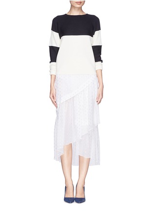 Figure View - Click To Enlarge - CHLOÉ - Colourblock wool sweater