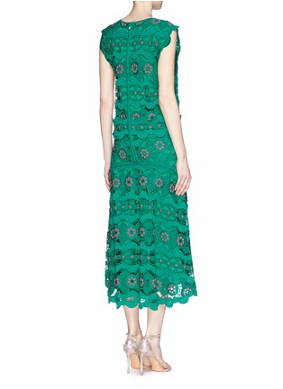 Back View - Click To Enlarge - CHLOÉ - Spring flower guipure lace dress