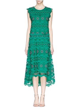 Main View - Click To Enlarge - CHLOÉ - Spring flower guipure lace dress
