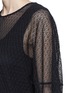 Detail View - Click To Enlarge - CHLOÉ - Mini flower lace sweatshirt