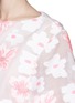 Detail View - Click To Enlarge - CHLOÉ - Floral jacquard double layer peplum top