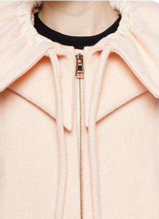 Detail View - Click To Enlarge - CHLOÉ - Point collar washed wool coat