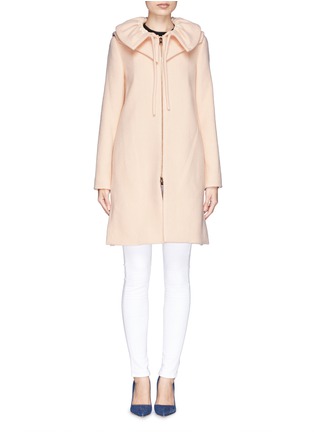 Main View - Click To Enlarge - CHLOÉ - Point collar washed wool coat