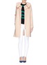 Figure View - Click To Enlarge - CHLOÉ - Point collar washed wool coat
