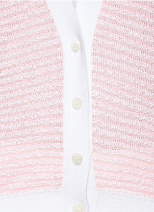 Detail View - Click To Enlarge - CHLOÉ - Cotton blend open knit cardigan