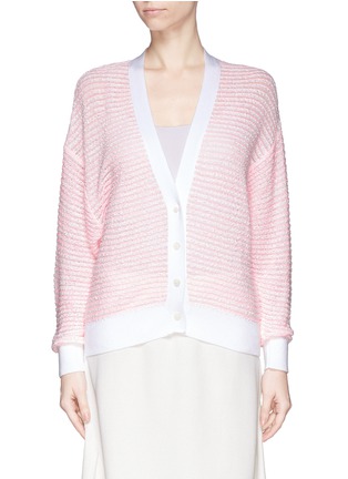 Main View - Click To Enlarge - CHLOÉ - Cotton blend open knit cardigan