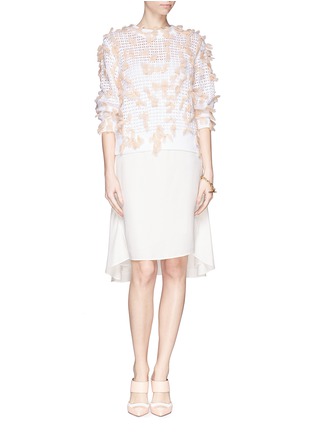 Figure View - Click To Enlarge - CHLOÉ - Ribbon pompom knit sweater