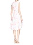 Back View - Click To Enlarge - CHLOÉ - Floral jacquard flare dress