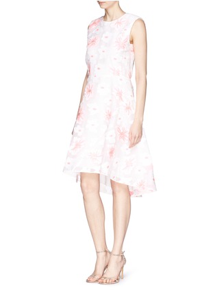 Figure View - Click To Enlarge - CHLOÉ - Floral jacquard flare dress