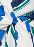 Detail View - Click To Enlarge - CHLOÉ - Floral Neptune stripe silk wrap dress
