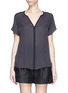 Main View - Click To Enlarge - VINCE - V-neck silk georgette blouse
